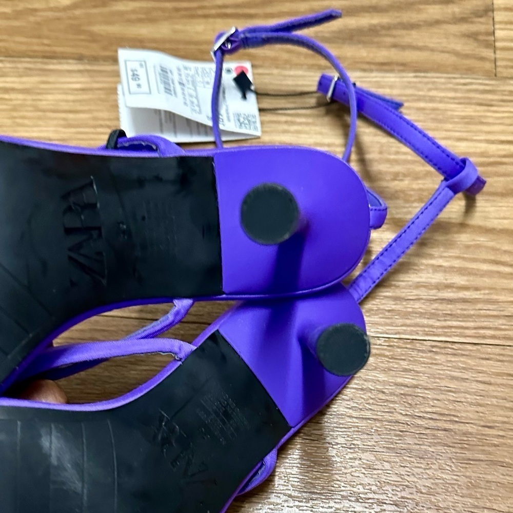ZARA Purple open toe sandals - Picture 11 of 11